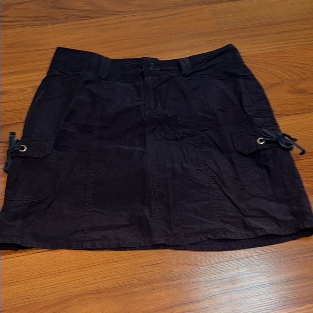 Kelso Black Cargo Mini Skirt with shorts built in